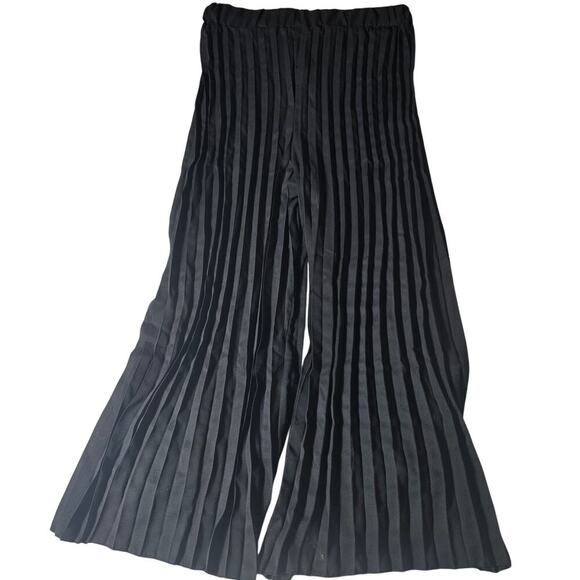 Women's Black Pleated Pants Wide Leg Size XXL - Picture 6 of 8